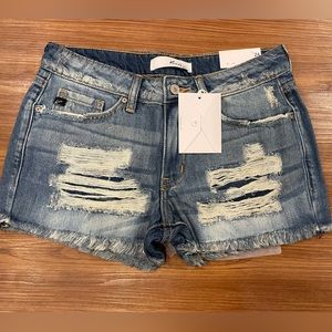 Kancan distressed denim shorts
